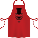 Skull With a Sword Gothic Heavy Metal Rock Cotton Apron 100% Organic Red