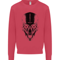 Skull With a Sword Gothic Heavy Metal Rock Kids Sweatshirt Jumper Heliconia