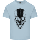 Skull With a Sword Gothic Heavy Metal Rock Kids T-Shirt Childrens Light Blue