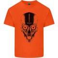 Skull With a Sword Gothic Heavy Metal Rock Kids T-Shirt Childrens Orange
