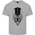 Skull With a Sword Gothic Heavy Metal Rock Kids T-Shirt Childrens Sports Grey