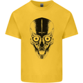 Skull With a Sword Gothic Heavy Metal Rock Kids T-Shirt Childrens Yellow