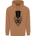 Skull With a Sword Gothic Heavy Metal Rock Mens 80% Cotton Hoodie Caramel Latte