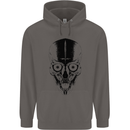 Skull With a Sword Gothic Heavy Metal Rock Mens 80% Cotton Hoodie Charcoal