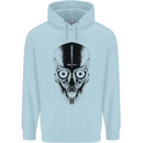 Skull With a Sword Gothic Heavy Metal Rock Mens 80% Cotton Hoodie Light Blue
