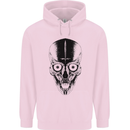 Skull With a Sword Gothic Heavy Metal Rock Mens 80% Cotton Hoodie Light Pink