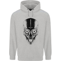 Skull With a Sword Gothic Heavy Metal Rock Mens 80% Cotton Hoodie Sports Grey