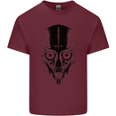 Skull With a Sword Gothic Heavy Metal Rock Mens Cotton T-Shirt Tee Top Maroon