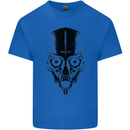 Skull With a Sword Gothic Heavy Metal Rock Mens Cotton T-Shirt Tee Top Royal Blue