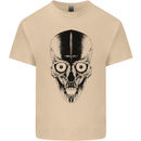 Skull With a Sword Gothic Heavy Metal Rock Mens Cotton T-Shirt Tee Top Sand