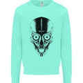 Skull With a Sword Gothic Heavy Metal Rock Mens Sweatshirt Jumper Peppermint