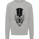 Skull With a Sword Gothic Heavy Metal Rock Mens Sweatshirt Jumper Sports Grey