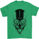 Skull With a Sword Gothic Heavy Metal Rock Mens T-Shirt Cotton Gildan Irish Green
