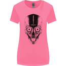 Skull With a Sword Gothic Heavy Metal Rock Womens Wider Cut T-Shirt Azalea