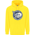 Skull & Butterfly Find the Beauty Within Childrens Kids Hoodie Yellow