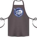 Skull & Butterfly Find the Beauty Within Cotton Apron 100% Organic Dark Grey