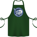 Skull & Butterfly Find the Beauty Within Cotton Apron 100% Organic Forest Green