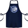Skull & Butterfly Find the Beauty Within Cotton Apron 100% Organic Navy Blue