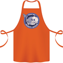 Skull & Butterfly Find the Beauty Within Cotton Apron 100% Organic Orange