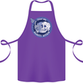 Skull & Butterfly Find the Beauty Within Cotton Apron 100% Organic Purple