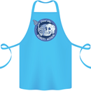 Skull & Butterfly Find the Beauty Within Cotton Apron 100% Organic Turquoise