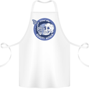 Skull & Butterfly Find the Beauty Within Cotton Apron 100% Organic White