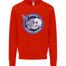 Skull & Butterfly Find the Beauty Within Kids Sweatshirt Jumper Bright Red