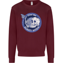 Skull & Butterfly Find the Beauty Within Kids Sweatshirt Jumper Maroon