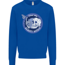 Skull & Butterfly Find the Beauty Within Kids Sweatshirt Jumper Royal Blue