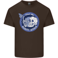 Skull & Butterfly Find the Beauty Within Kids T-Shirt Childrens Chocolate