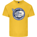 Skull & Butterfly Find the Beauty Within Kids T-Shirt Childrens Yellow