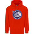 Skull & Butterfly Find the Beauty Within Mens 80% Cotton Hoodie Bright Red