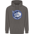 Skull & Butterfly Find the Beauty Within Mens 80% Cotton Hoodie Charcoal
