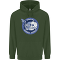 Skull & Butterfly Find the Beauty Within Mens 80% Cotton Hoodie Forest Green