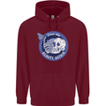 Skull & Butterfly Find the Beauty Within Mens 80% Cotton Hoodie Maroon