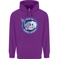 Skull & Butterfly Find the Beauty Within Mens 80% Cotton Hoodie Purple