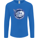 Skull & Butterfly Find the Beauty Within Mens Long Sleeve T-Shirt Royal Blue