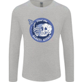 Skull & Butterfly Find the Beauty Within Mens Long Sleeve T-Shirt Sports Grey