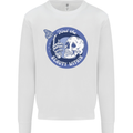 Skull & Butterfly Find the Beauty Within Mens Sweatshirt Jumper White