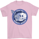Skull & Butterfly Find the Beauty Within Mens T-Shirt Cotton Gildan Light Pink