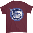 Skull & Butterfly Find the Beauty Within Mens T-Shirt Cotton Gildan Maroon