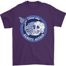 Skull & Butterfly Find the Beauty Within Mens T-Shirt Cotton Gildan Purple