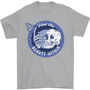 Skull & Butterfly Find the Beauty Within Mens T-Shirt Cotton Gildan Sports Grey