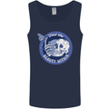 Skull & Butterfly Find the Beauty Within Mens Vest Tank Top Navy Blue