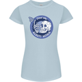 Skull & Butterfly Find the Beauty Within Womens Petite Cut T-Shirt Light Blue