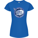 Skull & Butterfly Find the Beauty Within Womens Petite Cut T-Shirt Royal Blue