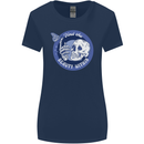 Skull & Butterfly Find the Beauty Within Womens Wider Cut T-Shirt Navy Blue