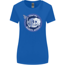 Skull & Butterfly Find the Beauty Within Womens Wider Cut T-Shirt Royal Blue