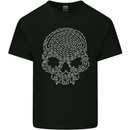 Skull of Chains Biker Motorcycle Motorbike Kids T-Shirt Childrens Black