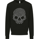 Skull of Chains Biker Motorcycle Motorbike Mens Sweatshirt Jumper Black